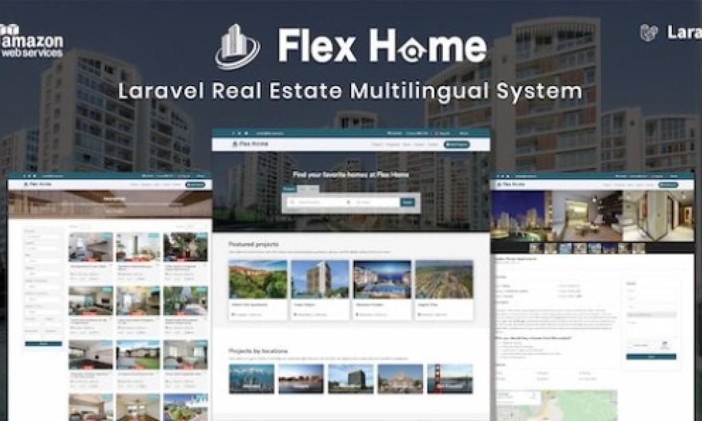Flex Home v2.36.0 Nulled – Laravel Real Estate Multilingual System Script