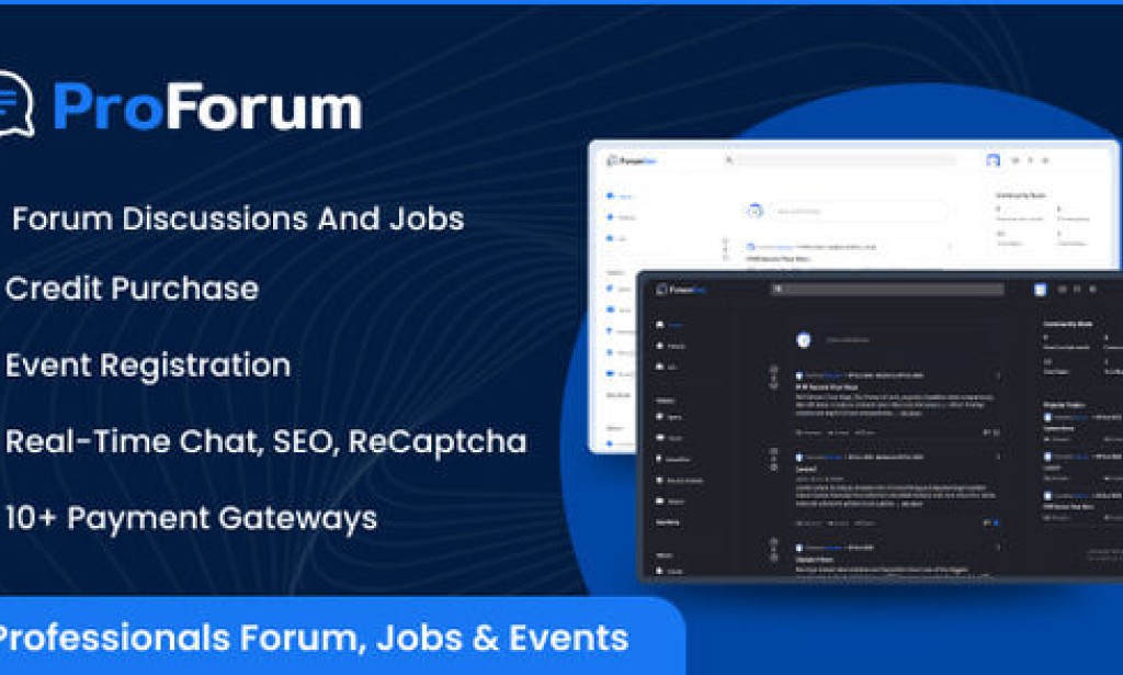 ProForum v2.0.0 – Forum, Jobs & Events PHP Script