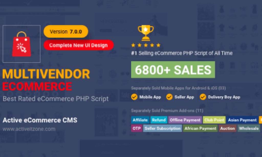 Active eCommerce CMS v7.0.0 Nulled + (All Addons) and Android App