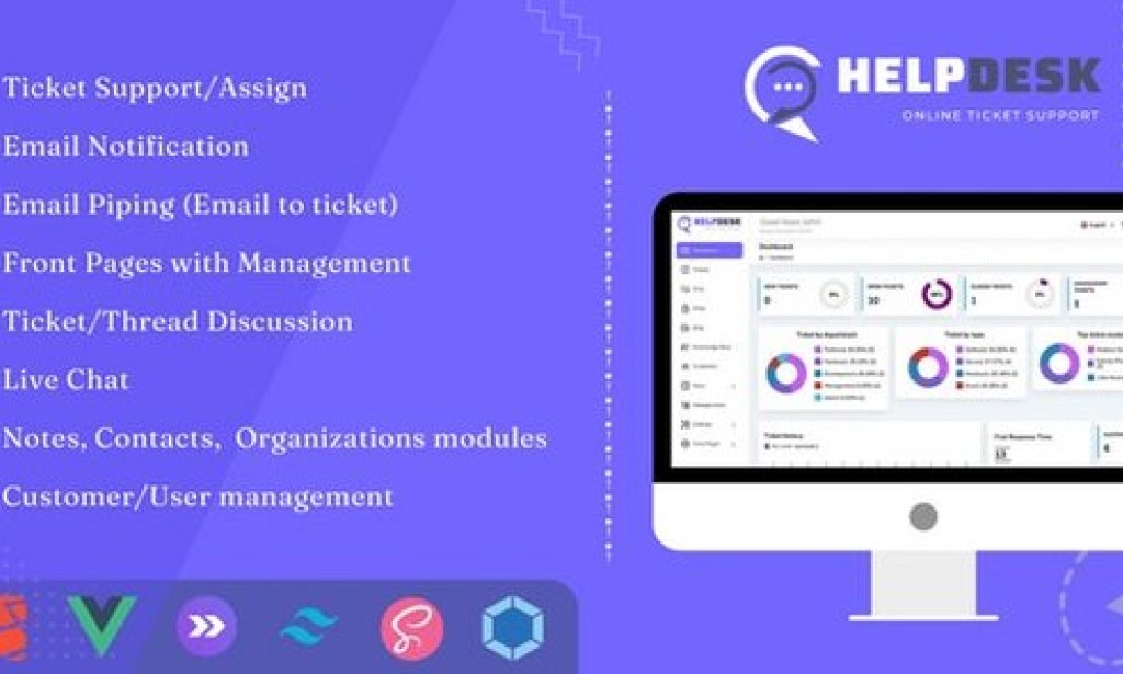 HelpDesk v4.0.0 Nulled – Online Ticketing System with Website – Ticket Support and Management Script