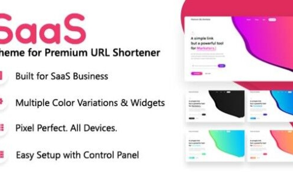 SaaS Theme for Premium URL Shortener v5.5 Free