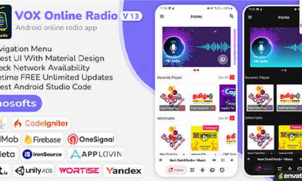 VOX Radio v13.1 Nulled – Online Radio Streaming App Source